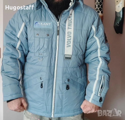 Мъжко оригинално топло Зимно Яке Шуба парка качулка VOLVO TRUCKS SINCE 1928 ХХЛ