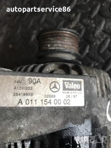 Алтернатор 90Ah за Mercedes W202 C250 Td (2001) A0111540002, снимка 3 - Части - 53876661