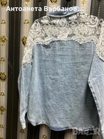 Дънкова риза, снимка 2 - Ризи - 54078533