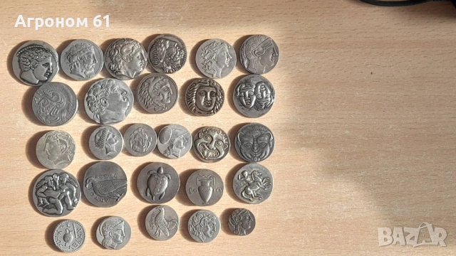 Монети Римска империя и  сечени от Брут за убийството на Цезар-реплики, снимка 6 - Нумизматика и бонистика - 53095303