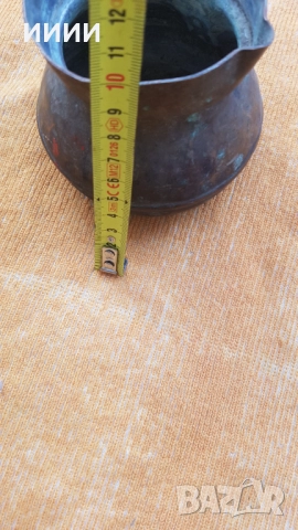 Бакърено джезве , снимка 3 - Антикварни и старинни предмети - 52131188