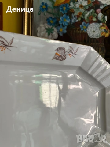 Ар деко и Епиаг❤️ Любими🥰 Плато с много стилен дизайн, красиви дипли, снимка 5 - Антикварни и старинни предмети - 50719101