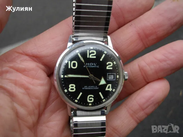 КОЛЕКЦИОНЕРСКИ ЧАСОВНИК H-D-V AUTOMATIC, снимка 15 - Антикварни и старинни предмети - 47982220