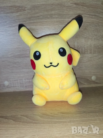 Плюшена играчка, Пикачу, Жълт, Нова, Без етикет, 22см