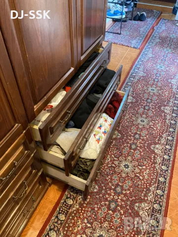 4-Крилен Гардероб с надстройка  190-СМ Х 240-см Х 60-смм  RETRO VINTAGE LOOK  , снимка 5 - Гардероби - 50051911