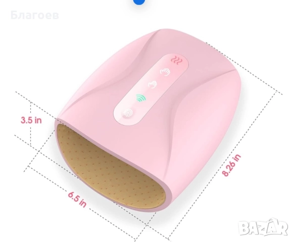 Безжичен електрически масажор за ръце за артрит и карпален тунел, терапевтичен масажор с 6 нива с то
