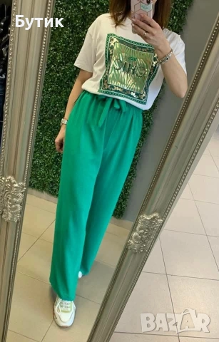 Комфортни дамски панталони от лека, ефирна материя, снимка 3 - Други - 53833134