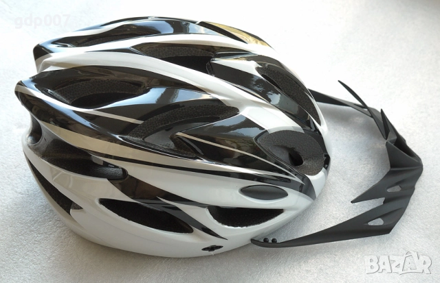 Вело каска / шлем L (56-62см.) велосипед тротинетка скейт скутер зелен/черен, снимка 2 - Аксесоари за велосипеди - 51714236