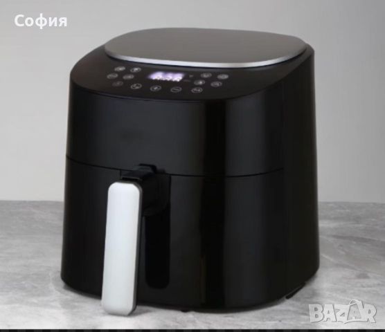 Фритюрник, 1300W, 4.2л., горещ въздух, таймер, до 200°C, Черен/Бял, снимка 3 - Фритюрници - 46737008