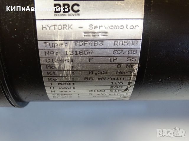 Сервомотор ALSTHOM BBC T5F4B3 R0508 servomotor 8Nm 3100min-1, снимка 4 - Резервни части за машини - 46585111