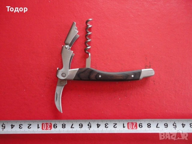 Сервитьорска отварачка тирбушон нож Kempinski 3 в 1