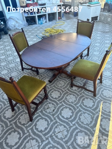 Трапезна маса и столове , снимка 3 - Маси - 52249566