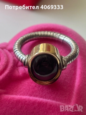 Златен пръстен от 14 каратово  жълто и бяло злато Камък -Звезден сапфир  6.88гр 56р-р (17.8мм) , снимка 12 - Пръстени - 51630181