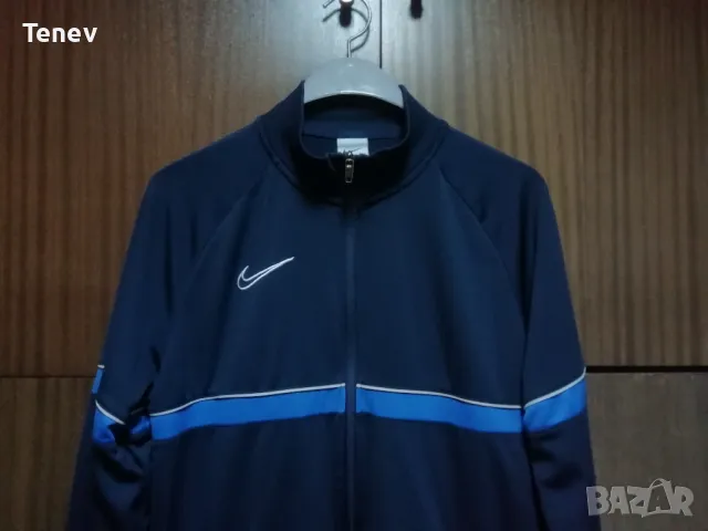 Nike оригинално ново мъжко тъмносиньо горнище размер L спортно , снимка 4 - Спортни дрехи, екипи - 49535522