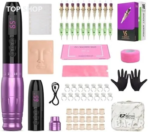 Нова Професионална татуираща машина LOLA AIR Pro с аксесоари за татуировки