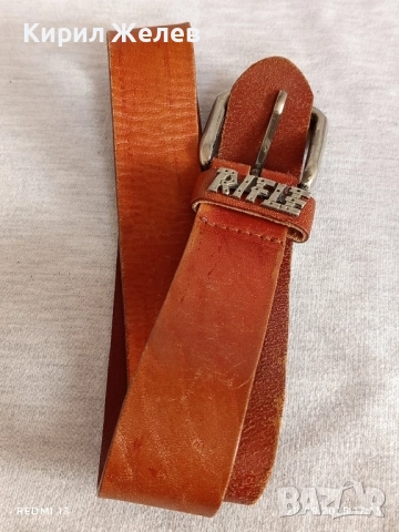 Мъжки кожен колан RIFLE здрав много красив 35260, снимка 6 - Колани - 51868093