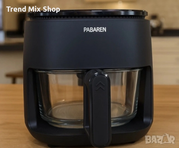 PABAREN 4.5L 1500W Дигитален екран модел от 2025 360 градуса видимост на храната, снимка 4 - Уреди за готвене на пара - 51599791