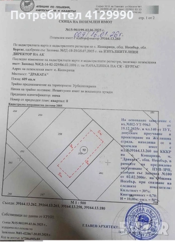 Имот с виза, снимка 2 - Парцели - 53212605