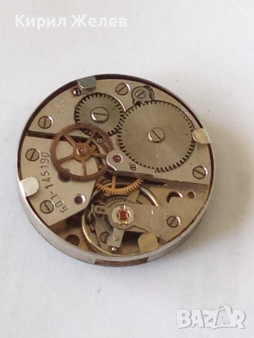 Механизъм с циферблат от стар ръчен часовник 40907, снимка 4 - Мъжки - 52253858