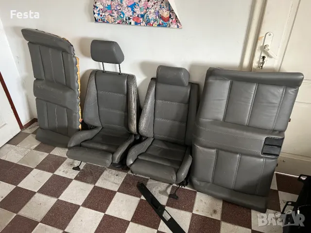 Седалки bmw e30 cabrio recaro , снимка 1 - Части - 46986557