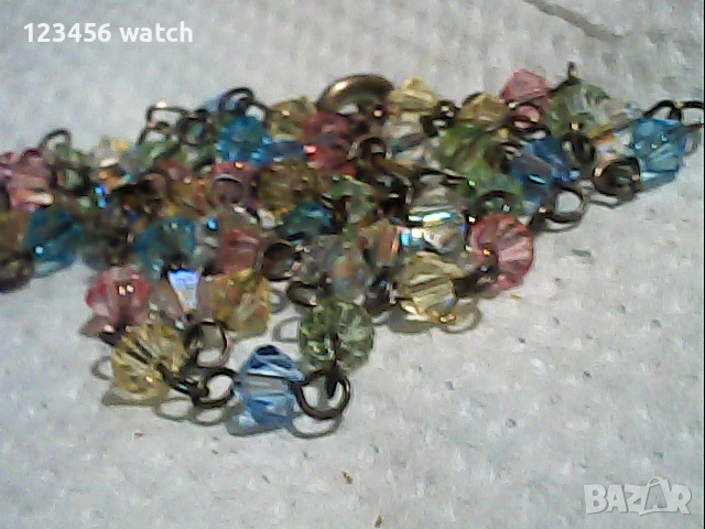 красиво среберно колие 925сес кристали, снимка 4 - Колиета, медальони, синджири - 53652354