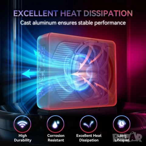 Компактен 10” автомобилен 800W(peak) активен субуфер с RGB амбиентна подсветка с дистанционно, снимка 5 - Аксесоари и консумативи - 52822364