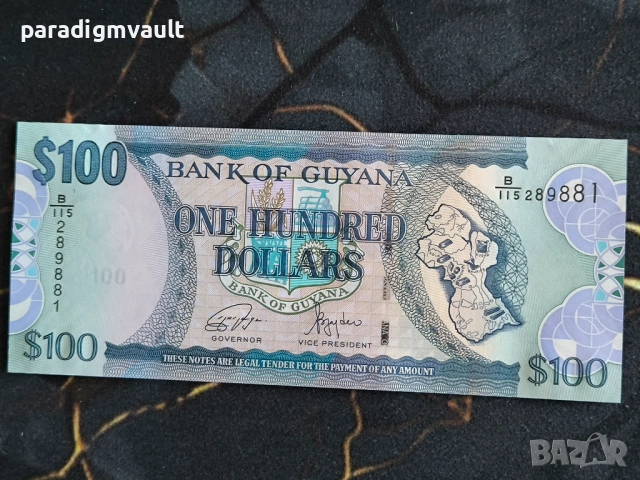 Банкнота - Гвиана - 100 долара UNC | 2022г.