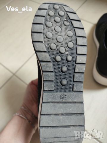 дамски черни спортни обувки с камъчета марка Lastrada, снимка 12 - Маратонки - 45791200