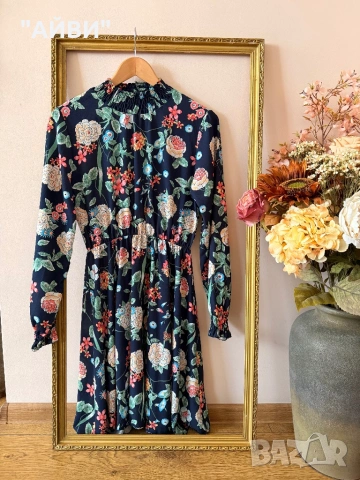 Дамска маркова цветна рокля, снимка 10 - Рокли - 53404449