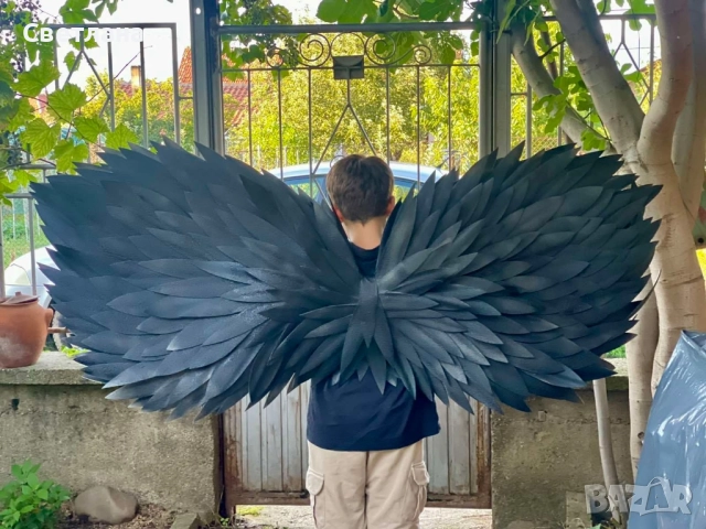 Черни крила за фотосесия , снимка 3 - Други - 51463173