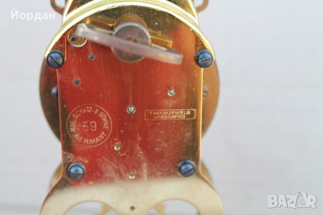 Немски настолен 8 дневен часовник ''Шатц'', снимка 11 - Антикварни и старинни предмети - 46431542