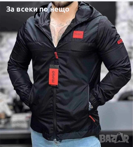 Hugo Boss Мъжка Ветровка🔝Мъжко Пролетно Яке Хуго Бос🔝Мъжко Есенно Яке Код B440, снимка 4 - Якета - 54153300
