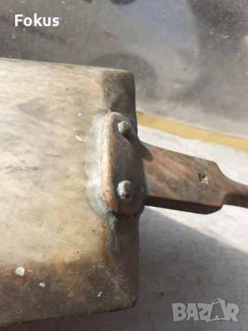 Стара барокова голяма антикварна лопатка за камина - бронз, снимка 4 - Антикварни и старинни предмети - 53348123