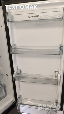 Хладилник с фризер SHARP височина 180 см. ширина 54см. дълбочина 60см. , снимка 4 - Хладилници - 53419544