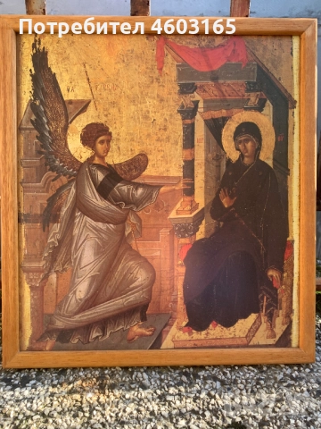 икона  Благовещение, снимка 2 - Икони - 52265808