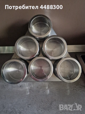 6 броя магнитни солници за подправки с поставка MAGNETIC SPICE, нови, снимка 5 - Други - 50489228