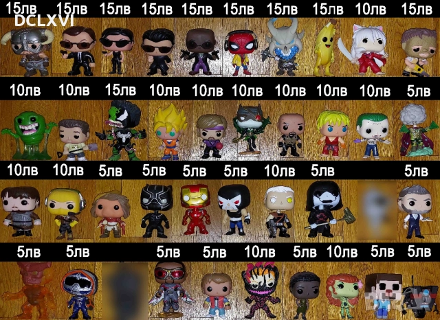 Funko Pop Колекция БЕЗ КУТИИ - Batman, Walking Dead, Anime и други, снимка 4 - Колекции - 52576689