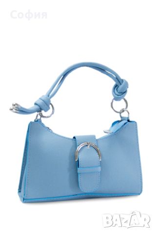 Малка дамска кожена чанта с цип, голямо разнообразие от цветове, снимка 3 - Чанти - 45840168