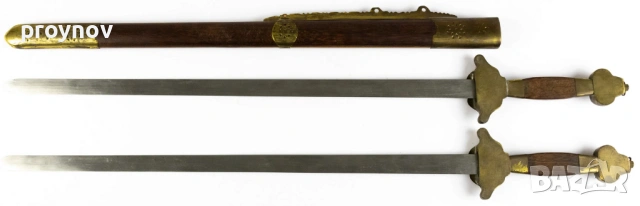 Магически Китайски двоен меч (шуан дзиен), 16-19 век., снимка 2 - Антикварни и старинни предмети - 54164732