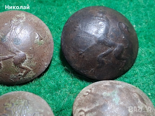 Стари Военни Бронзови Копчета Царство България ПСВ, снимка 7 - Антикварни и старинни предмети - 53946369