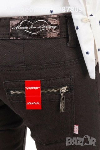 Дънки Нови Дамски Черен деним Оригинал р.М 28/ 32 , снимка 2 - Дънки - 51803219