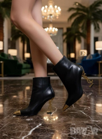 дамски боти на ток versace fendi valentino garavani ysl saint laurent dolce gabbana , снимка 8 - Дамски боти - 51680269