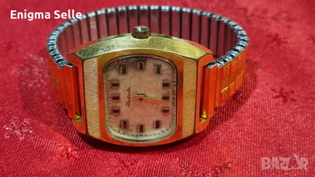 Съветски позлатен часовник Raketa, снимка 2 - Мъжки - 49945762