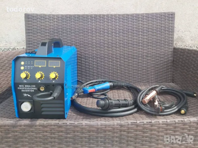 PROFESIONAL MAX 250 Инверторно Електрожен +Телоподаващо MIG 250А - 3м. евро шланг, снимка 6 - Други машини и части - 49941776
