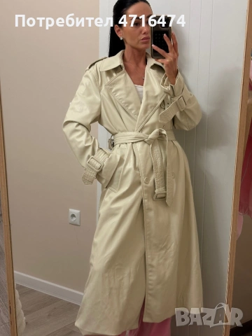 Тренчкот от Зара, снимка 8 - Палта, манта - 53586593