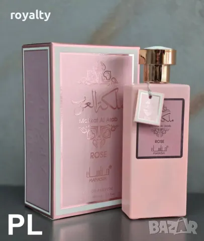 Дамски Арабски луксозен парфюм Malikat Al Arab Rose ,100ml, снимка 2 - Дамски парфюми - 49533789