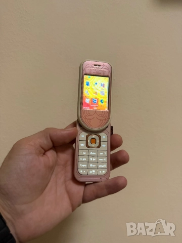 Nokia 7373 Розов цвят Pink Уникален магазински вид на 32ч, снимка 2 - Nokia - 52456907