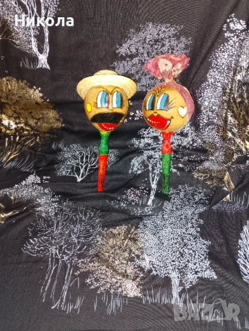 Кубински маракаси с лица, снимка 2 - Други ценни предмети - 47503909