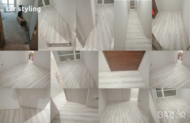 Монтаж на ламинат (ламиниран паркет) винил, первази, подложка XPS, снимка 10 - Монтажи - 47624965