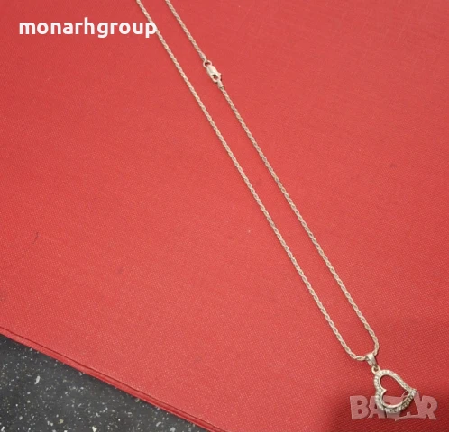 Сребърно колие, снимка 2 - Колиета, медальони, синджири - 50491110